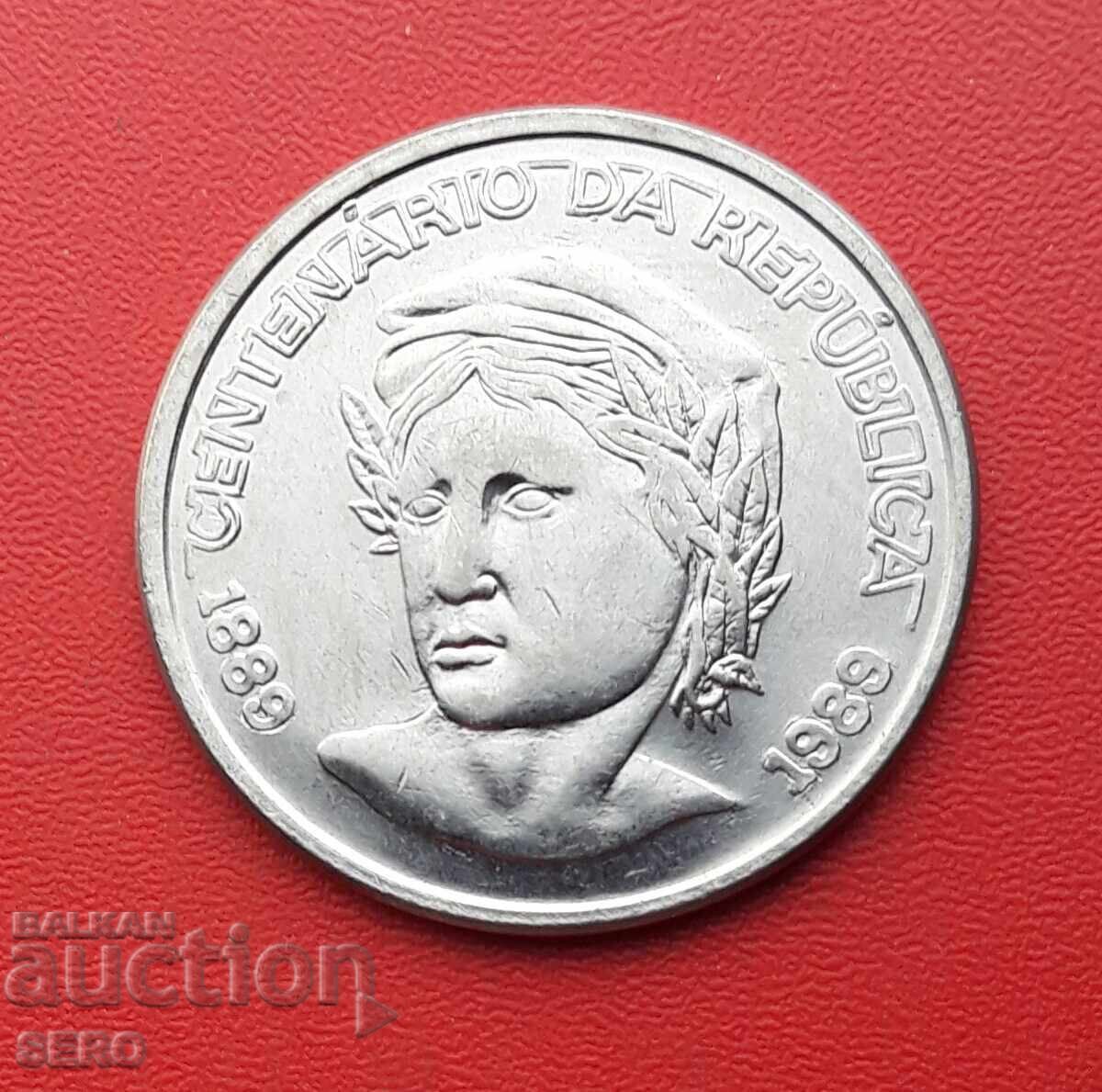 Бразилия-1 крузадо 1989-100 г. Република с цена € 0.51 | 1.00 лв.