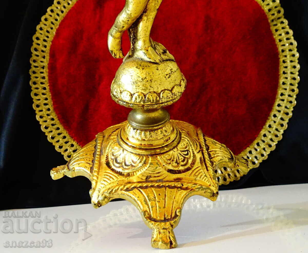 Bronze candlestick Angel, dove, 25 cm., 670 g with price € 29.99 | 58.66 BGN