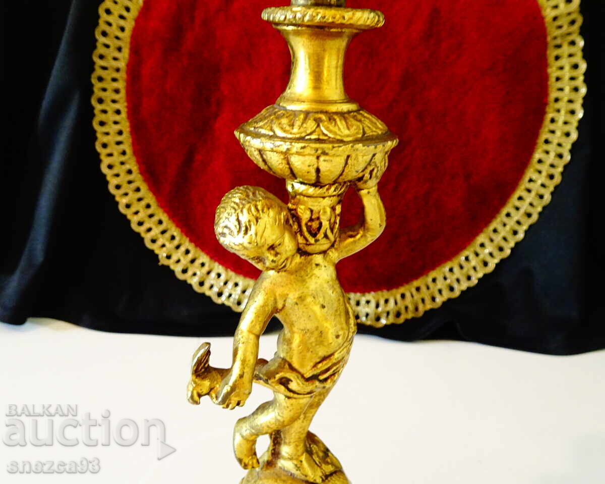 Delivery of Bronze candlestick Angel, dove, 25 cm., 670 g