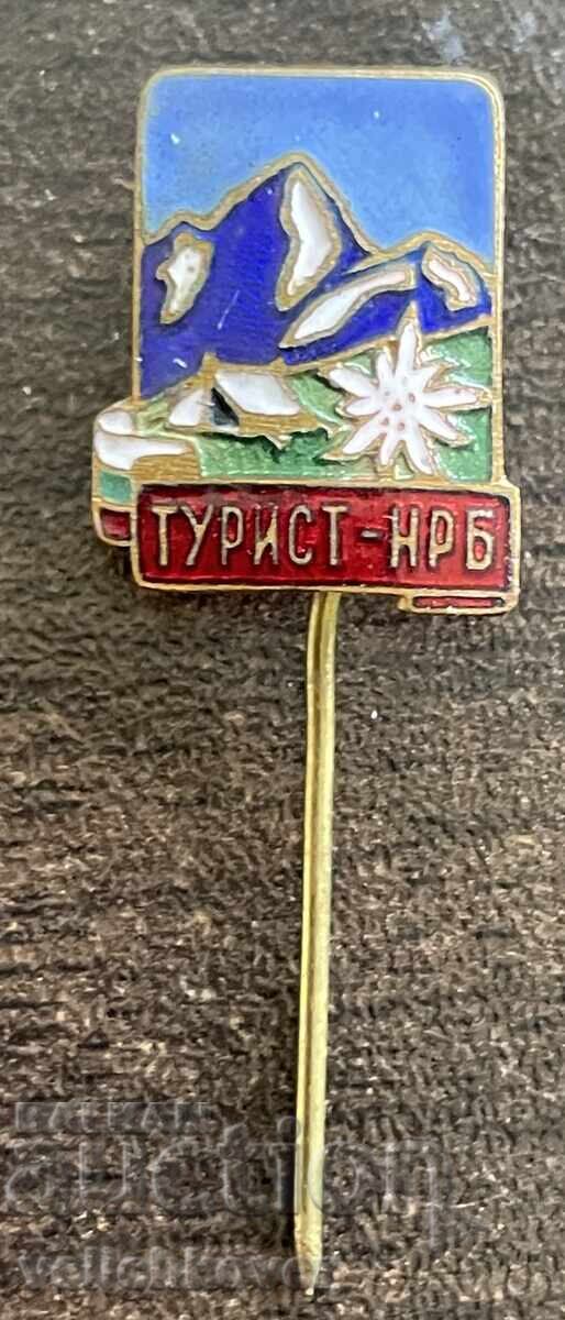 43624 България награден знак Турист НРБ емайл на игла 43624 България награден знак Турист НРБ емайл на игла