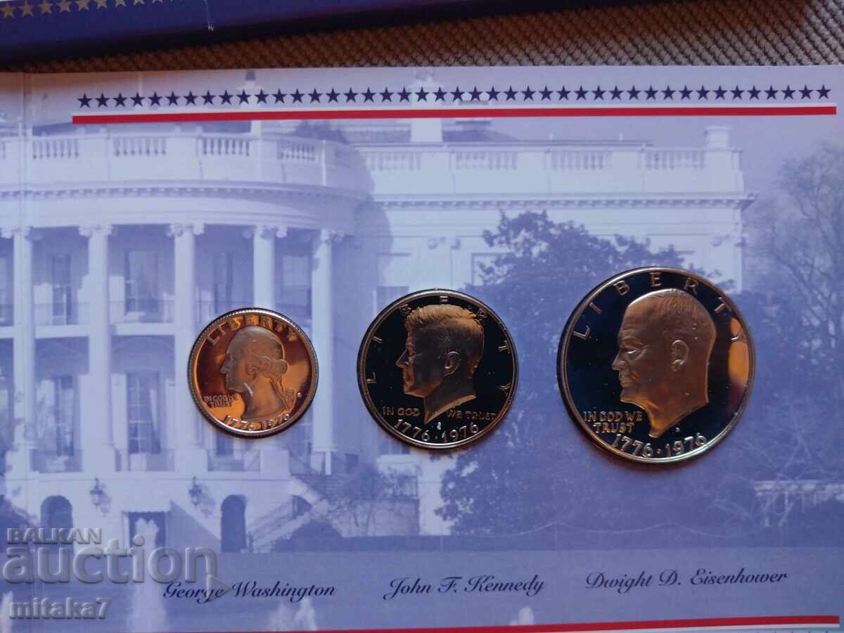 Σετ ασημένιων νομισμάτων 1976, ΗΠΑ με τιμή € 56.00 | 109.53 BGN Σετ ασημένιων νομισμάτων 1976, ΗΠΑ με τιμή € 56.00 | 109.53 BGN