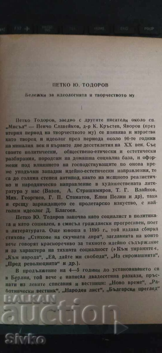Auction  P. Y. Todorov, Selected Works
