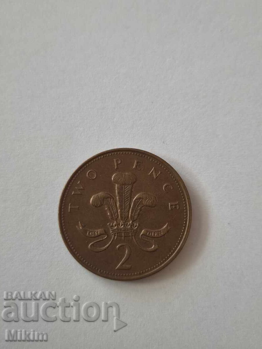 Κέρμα 2 πένες 1996, Μεγάλη Βρετανία
