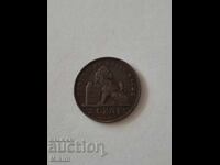 Monedă 2 centime 1911 Belgia