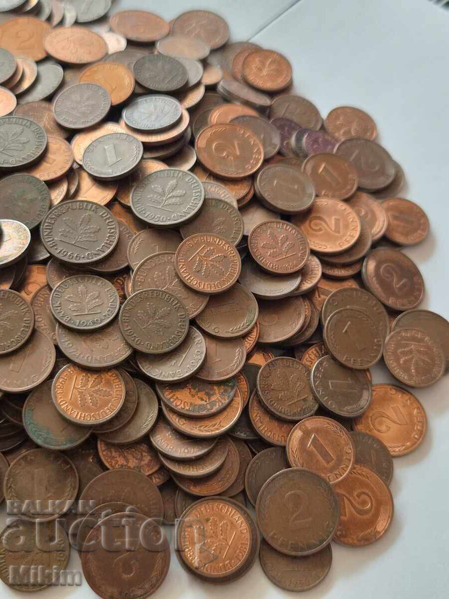 Licitație Lot monede germane pfennig 511 buc