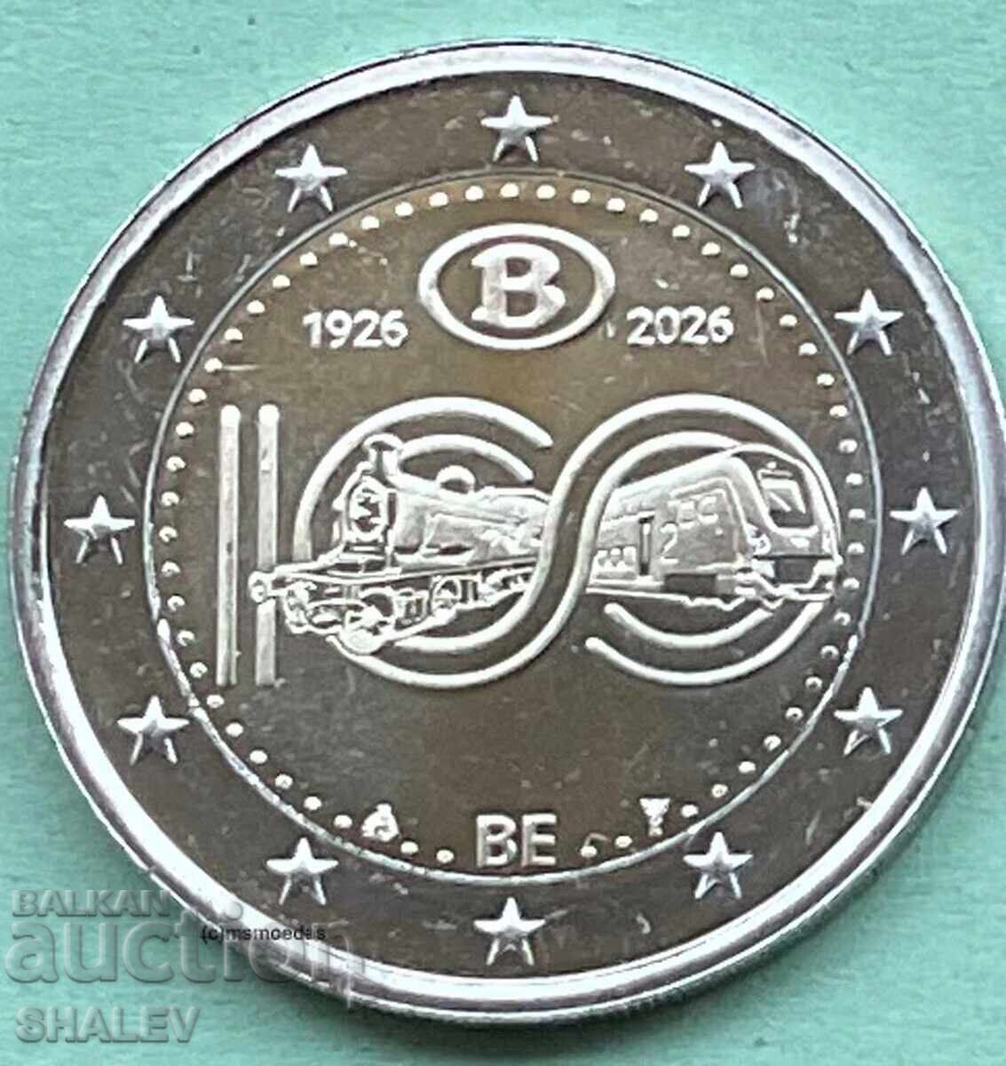 Auction 2 Euro 2026 Belgium "100 years Railway" / Belgium - (2 euro) Auction 2 Euro 2026 Belgium "100 years Railway" / Belgium - (2 euro)