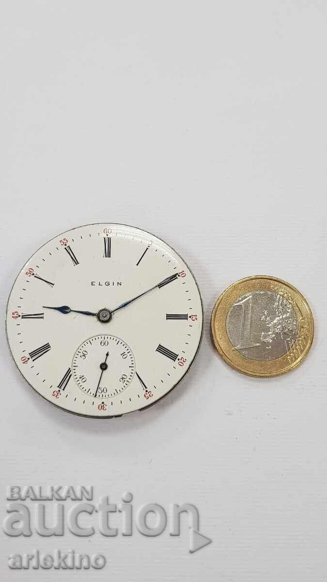 Механизъм и циферблат за Джобен Часовник "ELGIN" - USA с цена € 25.00 | 48.90 лв.