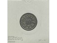Ελβετία 10 ραπέν 1908