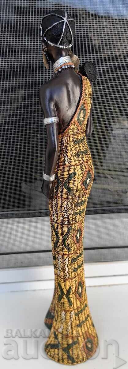 African Statuette Sculpture Figure Man Woman Couple - 6