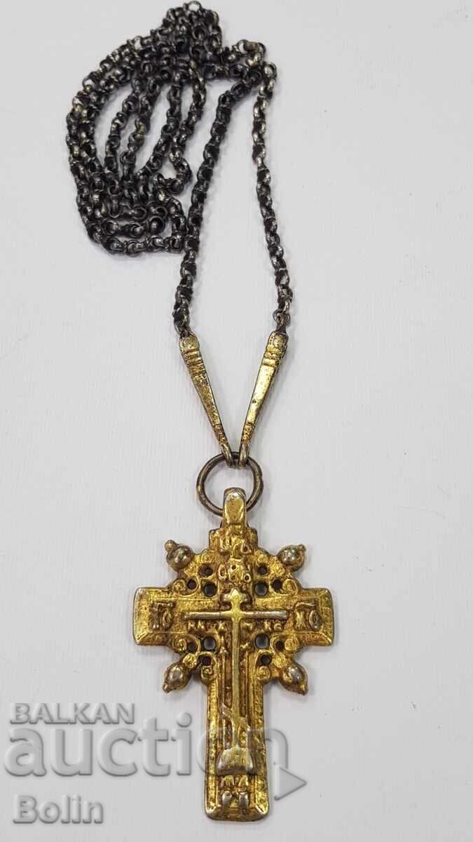 Auction Unique Russian Imperial Silver, Gilded Cross - 18th Century Auction Unique Russian Imperial Silver, Gilded Cross - 18th Century