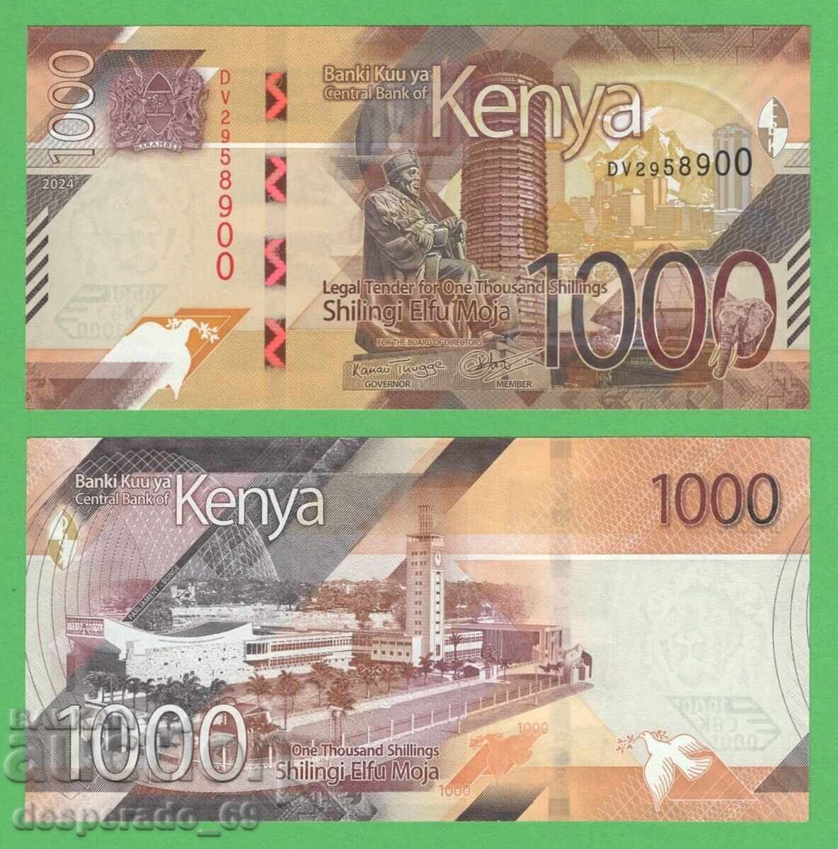 (¯`'•.¸ KENIA 1000 șilingi 2024 UNC ¸.•'´¯)