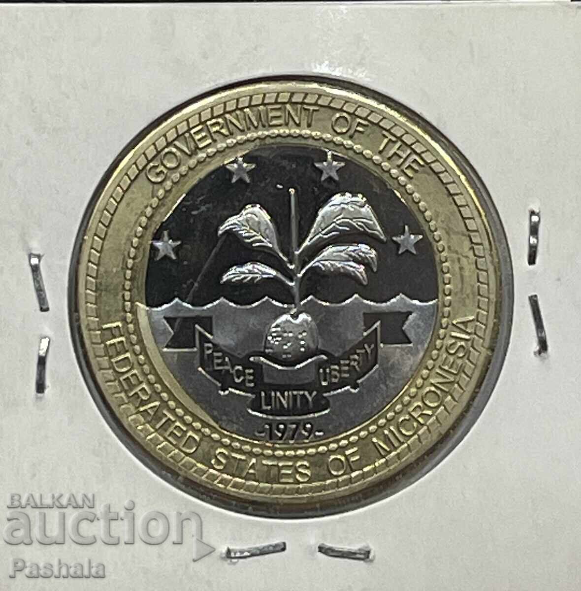 Μικρονησία 1 δολάριο 2004 James K Polk με τιμή € 10.00 | 19.56 BGN