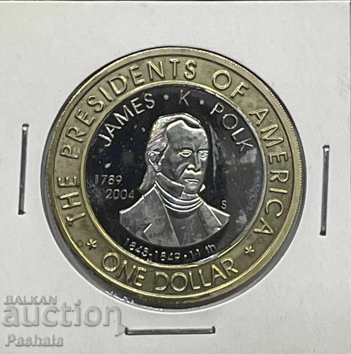 Μικρονησία 1 δολάριο 2004 James K Polk