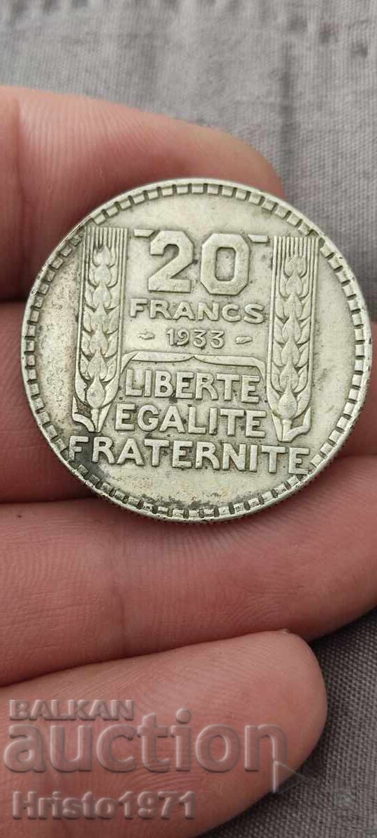 20 francs 1933 20 francs 1933