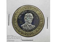 Μικρονησία 1 δολάριο 2004 Andrew Johnson