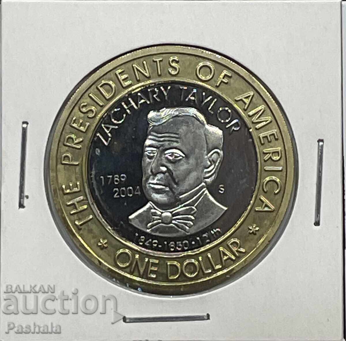 Micronezia 1 dolar 2004 Zachary Taylor Micronezia 1 dolar 2004 Zachary Taylor