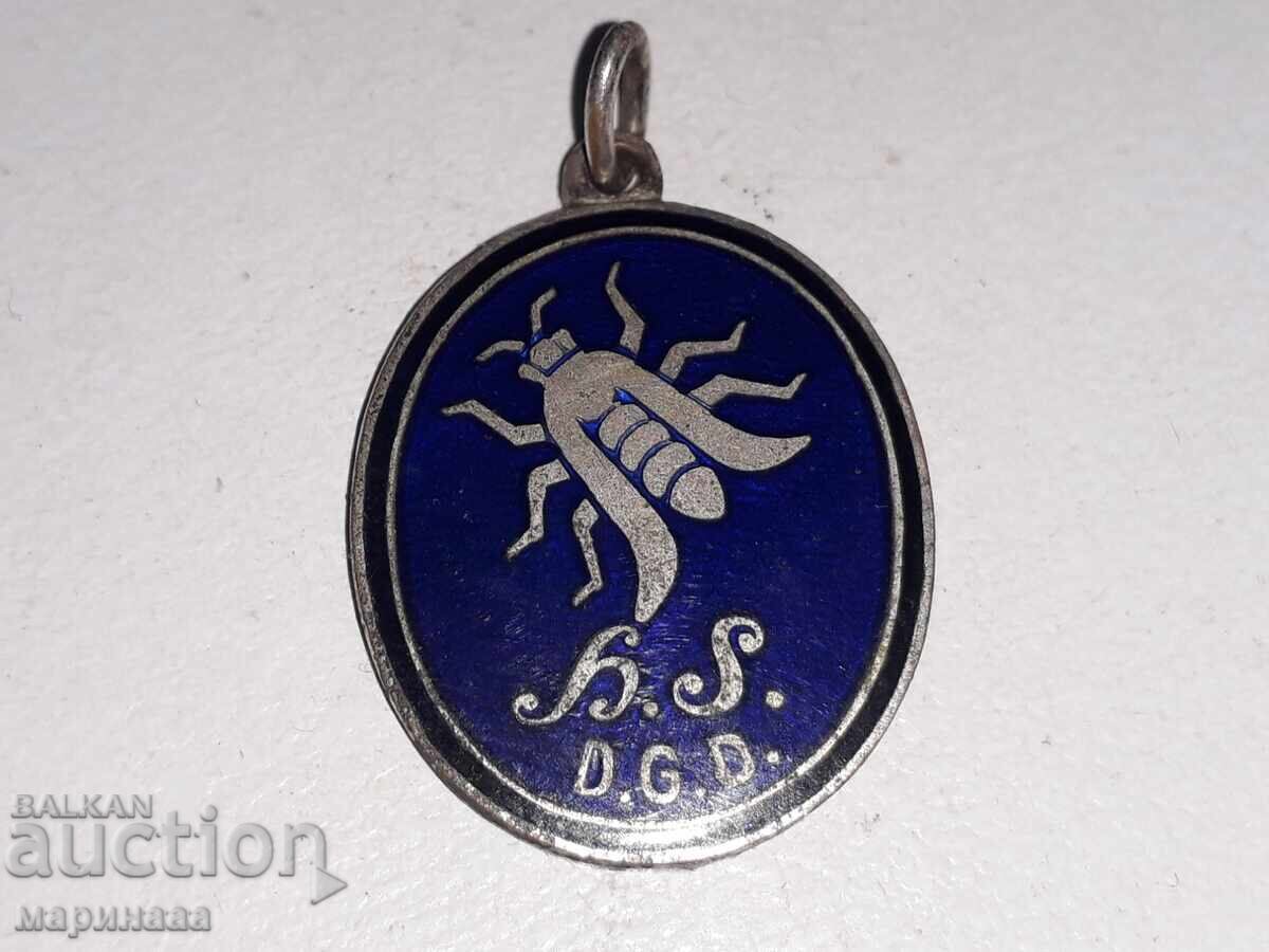 ANTIQUE ENAMEL MEDALLION ANTIQUE ENAMEL MEDALLION