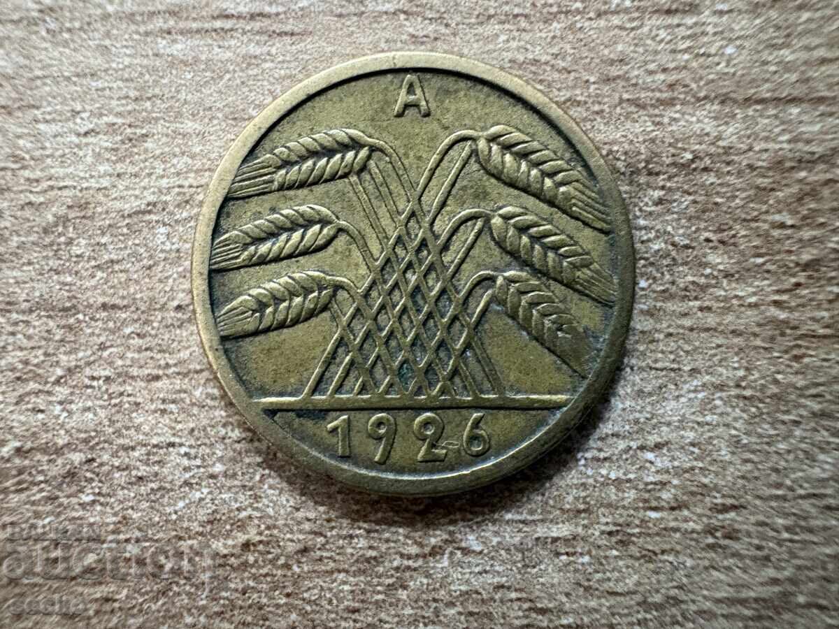 Germania - 5 pfennig (1926) - A cu preț € 0.30 | 0.59 BGN