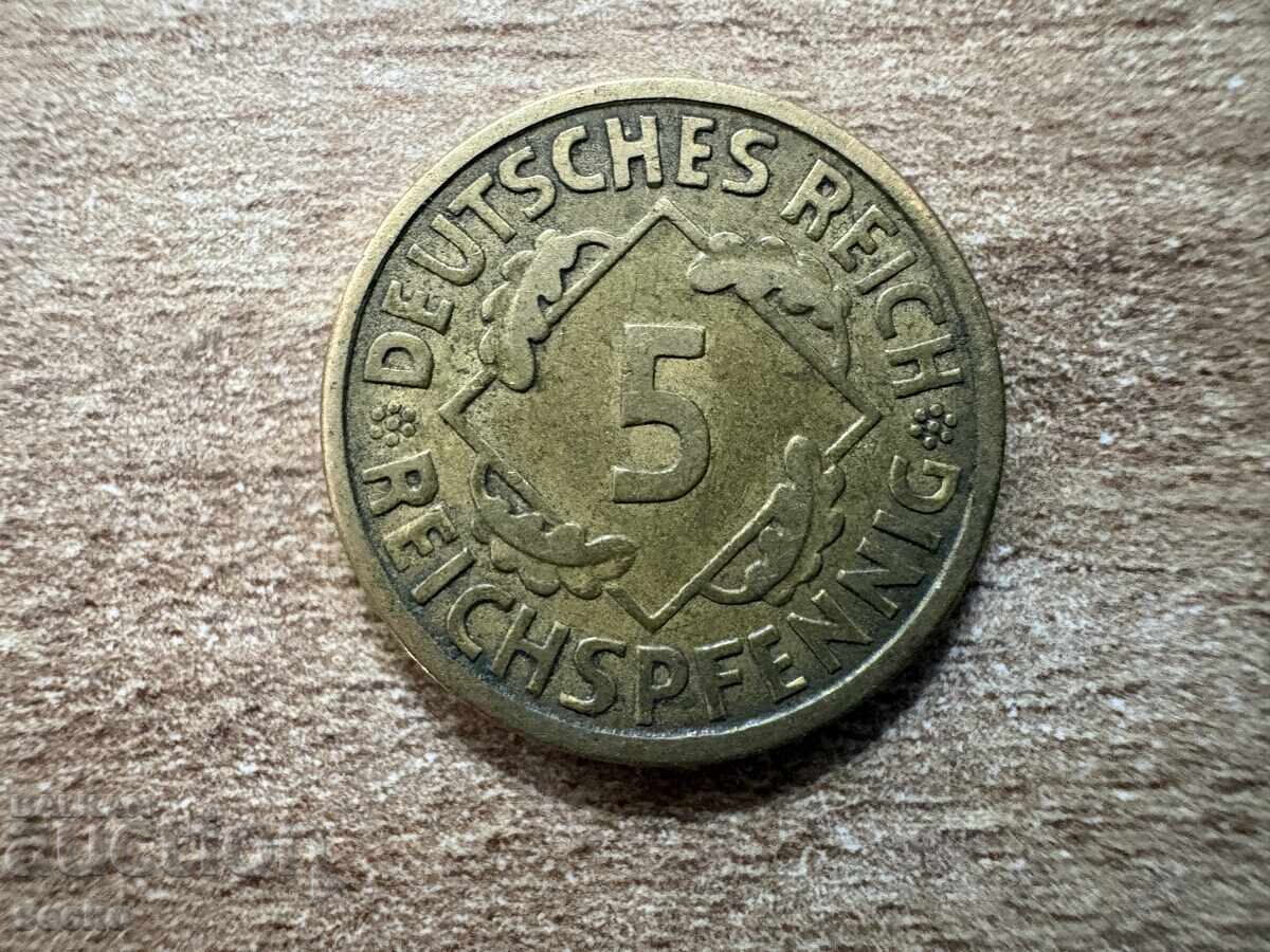 Germania - 5 pfennig (1926) - A