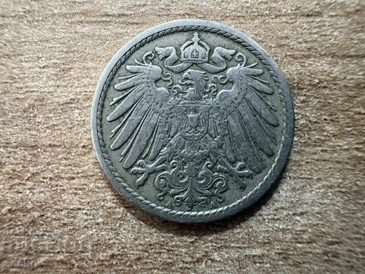 Germany - 5 Pfennig (1899) - A with price € 0.40 | 0.78 BGN