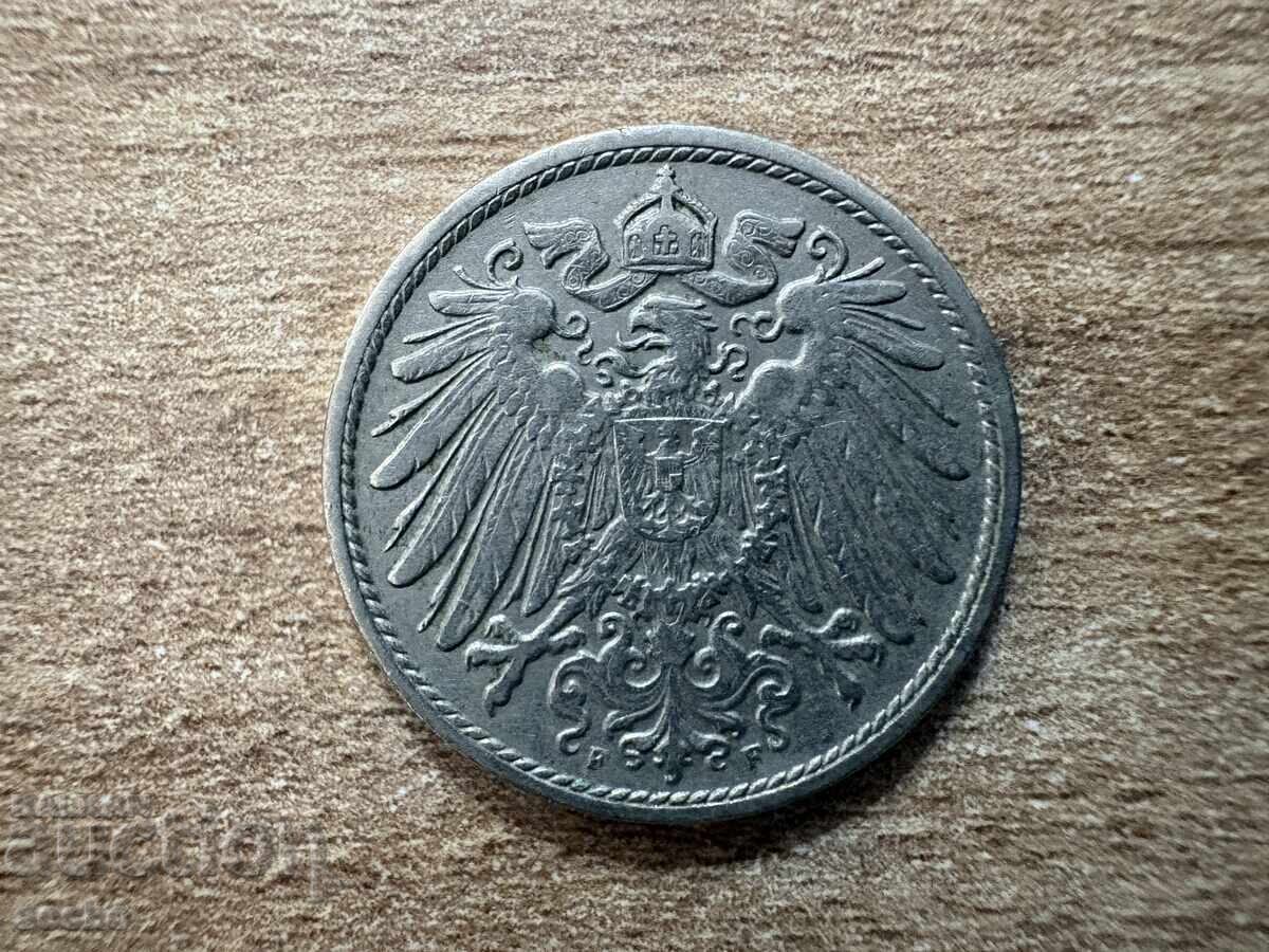 Germania - 10 pfennig (1912) - F cu preț € 0.35 | 0.68 BGN