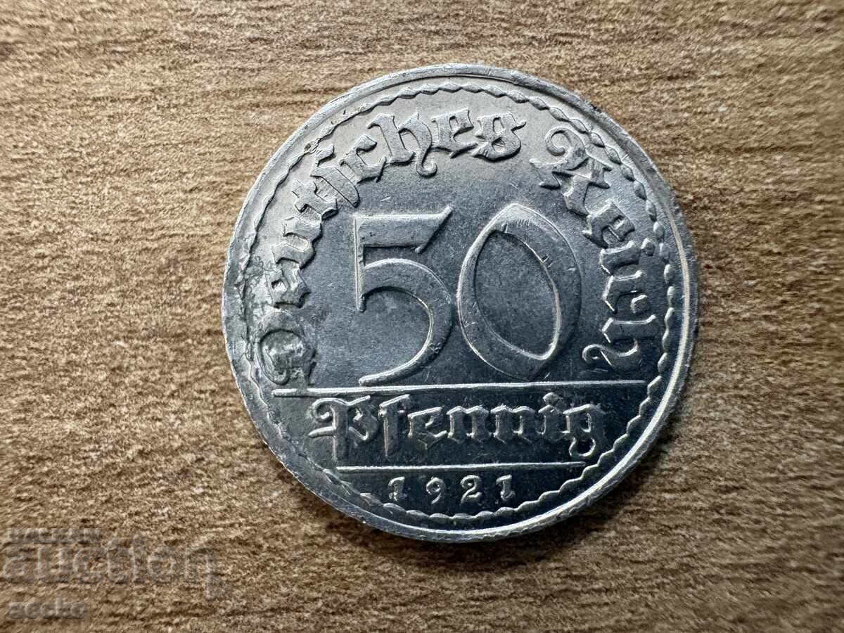 Germany - 50 Pfennig (1921) - D