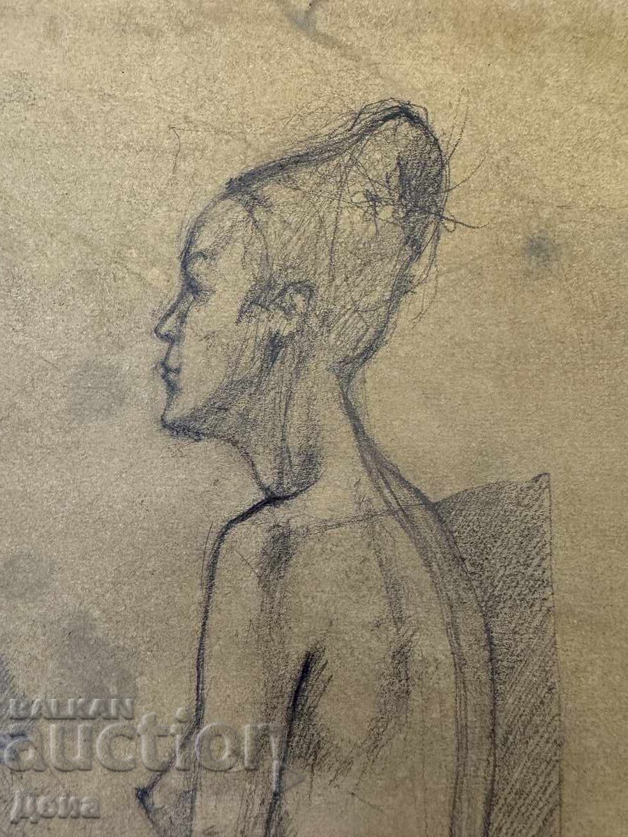Auction  Vasil Kolev-Vasilo drawing 2005