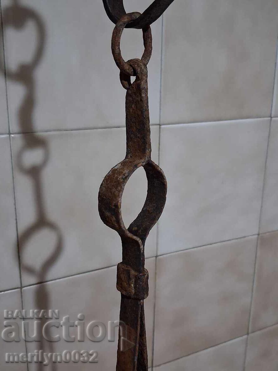 Παλιό ντιλάφι, λαβίδα, σφυρήλατο σίδερο για φούρνο - 5