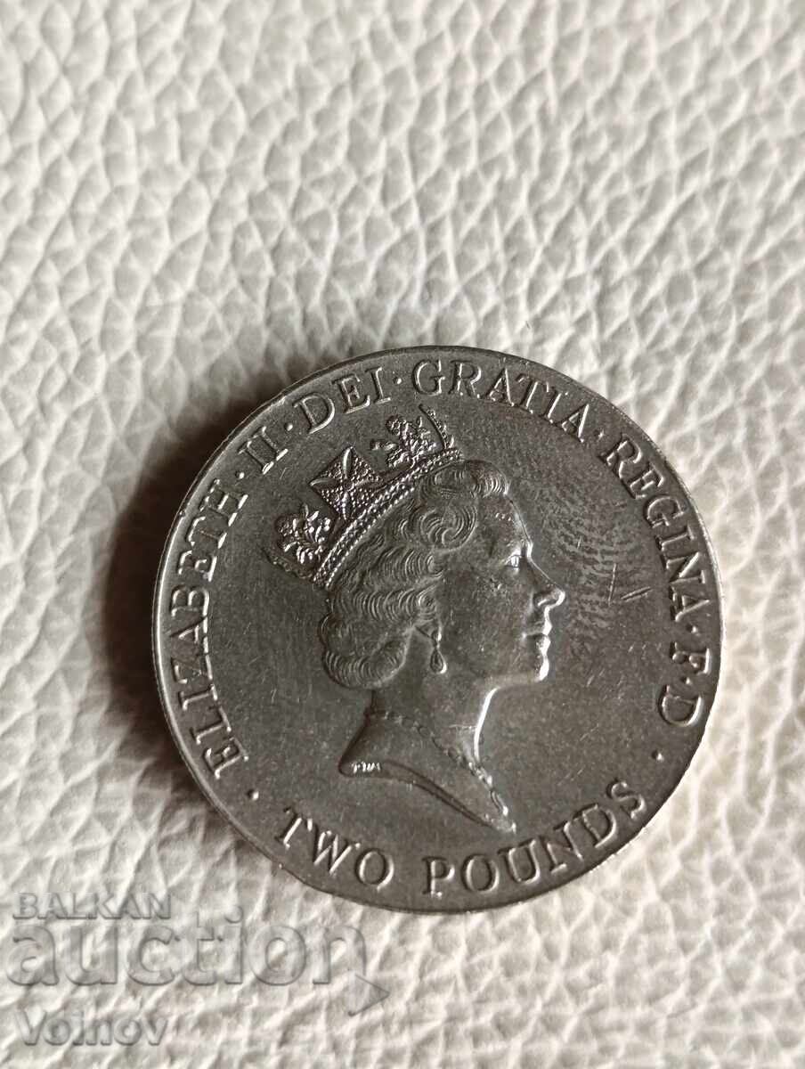 Două lire EPF 1996 cu preț € 10.00 | 19.56 BGN Două lire EPF 1996 cu preț € 10.00 | 19.56 BGN