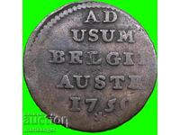 Austrian Netherlands 1750 1 Liard Maria Theresa - rare!