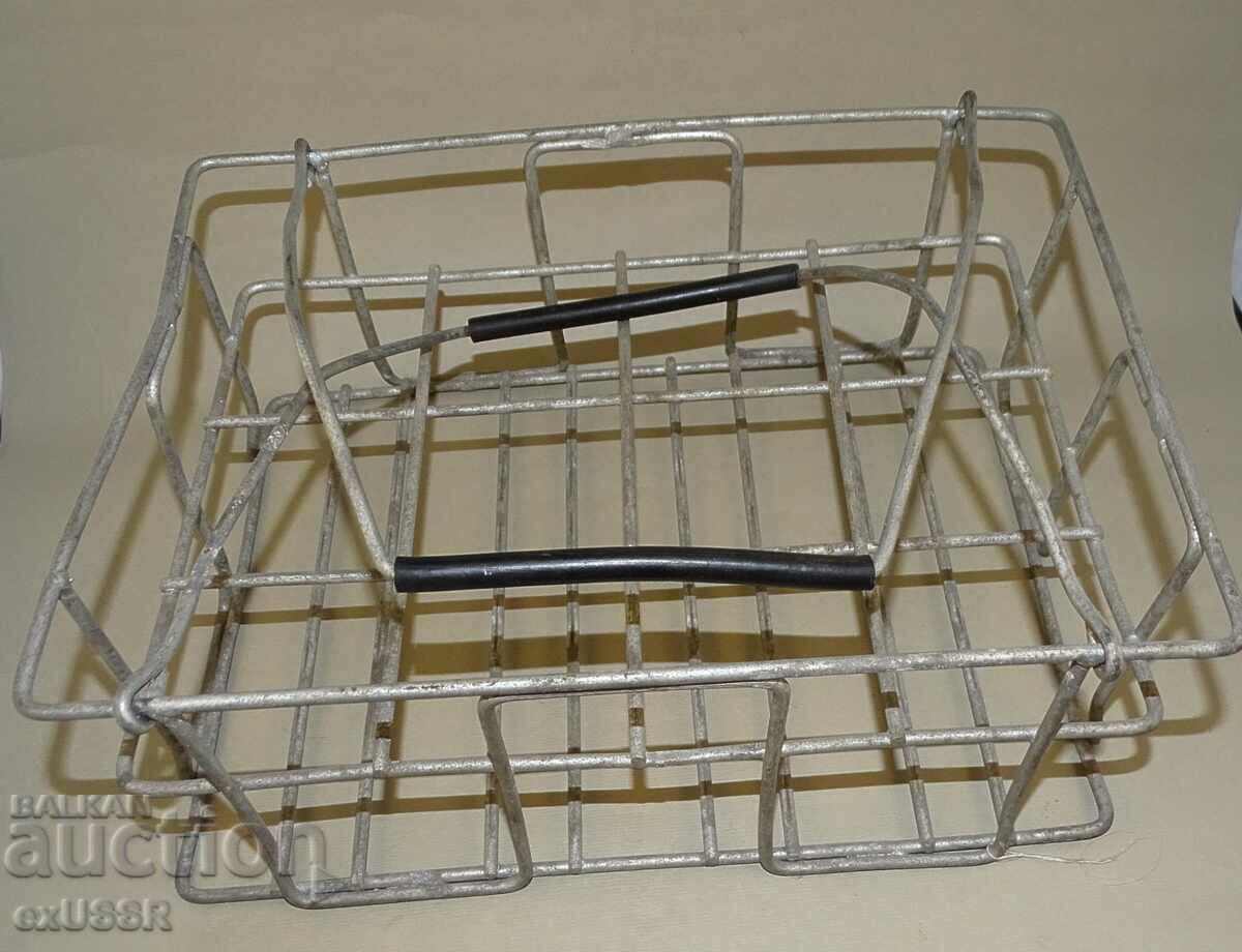 Old metal Coca-Cola bottle crate basket - 5 Old metal Coca-Cola bottle crate basket - 5