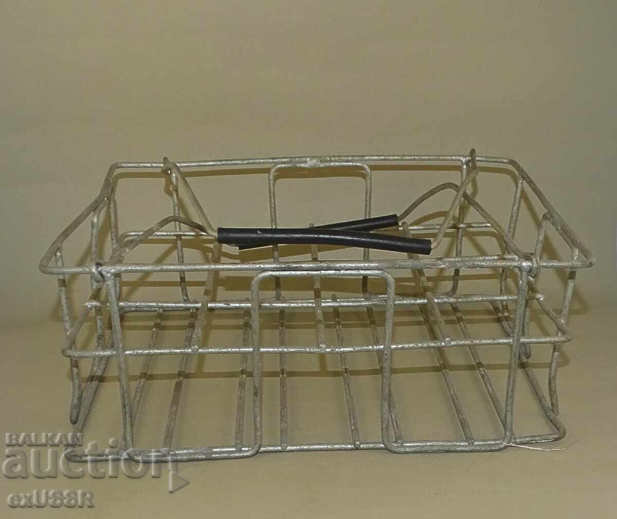 Old metal Coca-Cola bottle crate basket - 6 Old metal Coca-Cola bottle crate basket - 6
