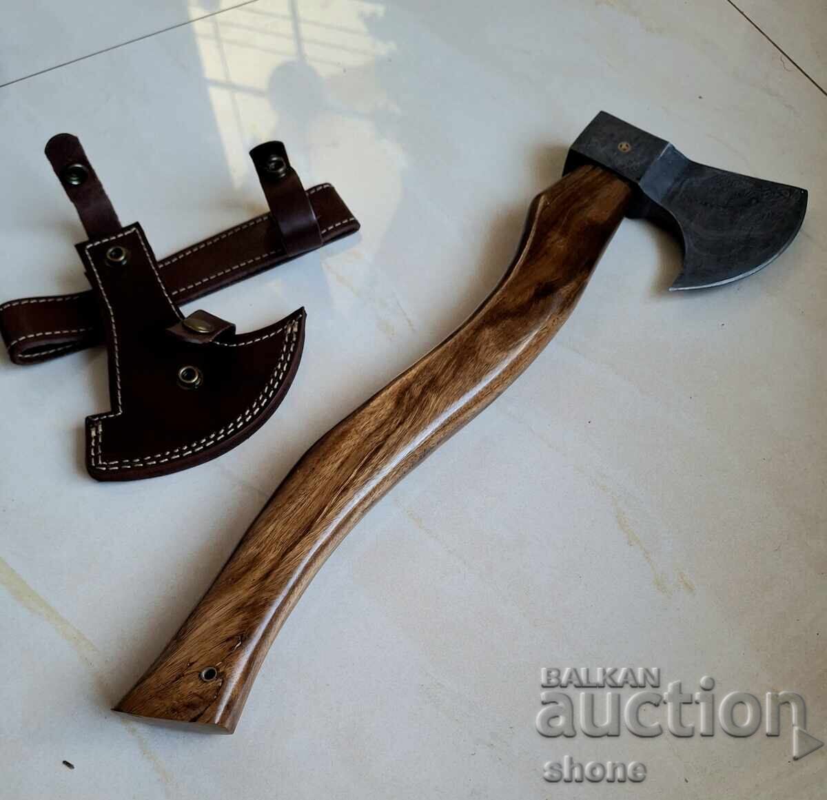 Τσεκούρι, τσεκούρι, λεπίδα, μαχαίρι, καρακουλάκ, δαμασκηνό, διπλό - 7