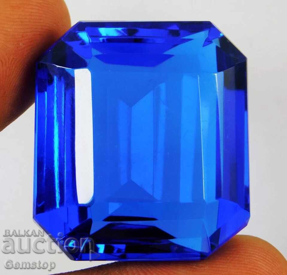 Auction  BZC! 141 ct natural radiant tanzanite cert. OMGTL from 1c!