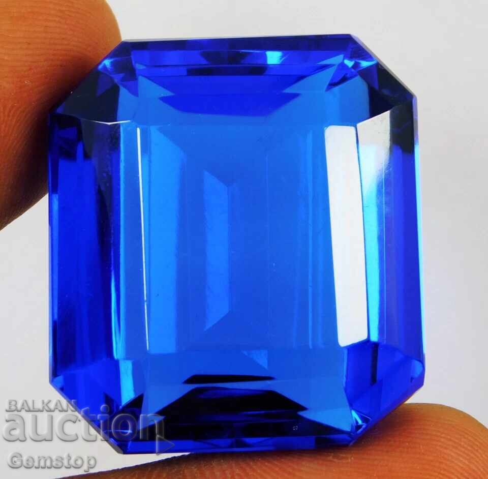 Delivery of BZC! 141 ct natural radiant tanzanite cert. OMGTL from 1c!