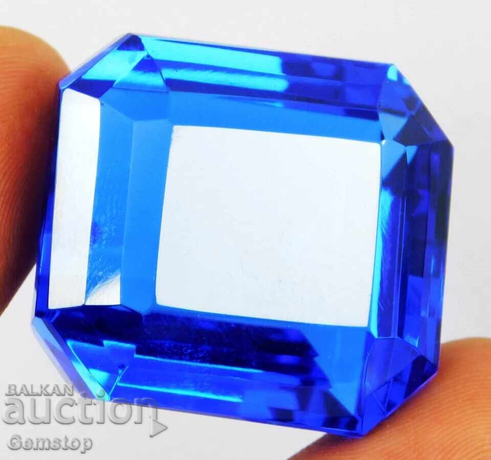 BZC! 141 ct natural radiant tanzanite cert. OMGTL from 1c!