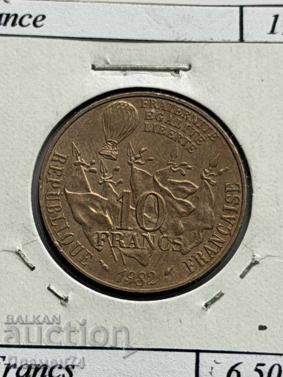 10 franci 1982 Franța Léon Gambetta 10 franci 1982 Franța Léon Gambetta
