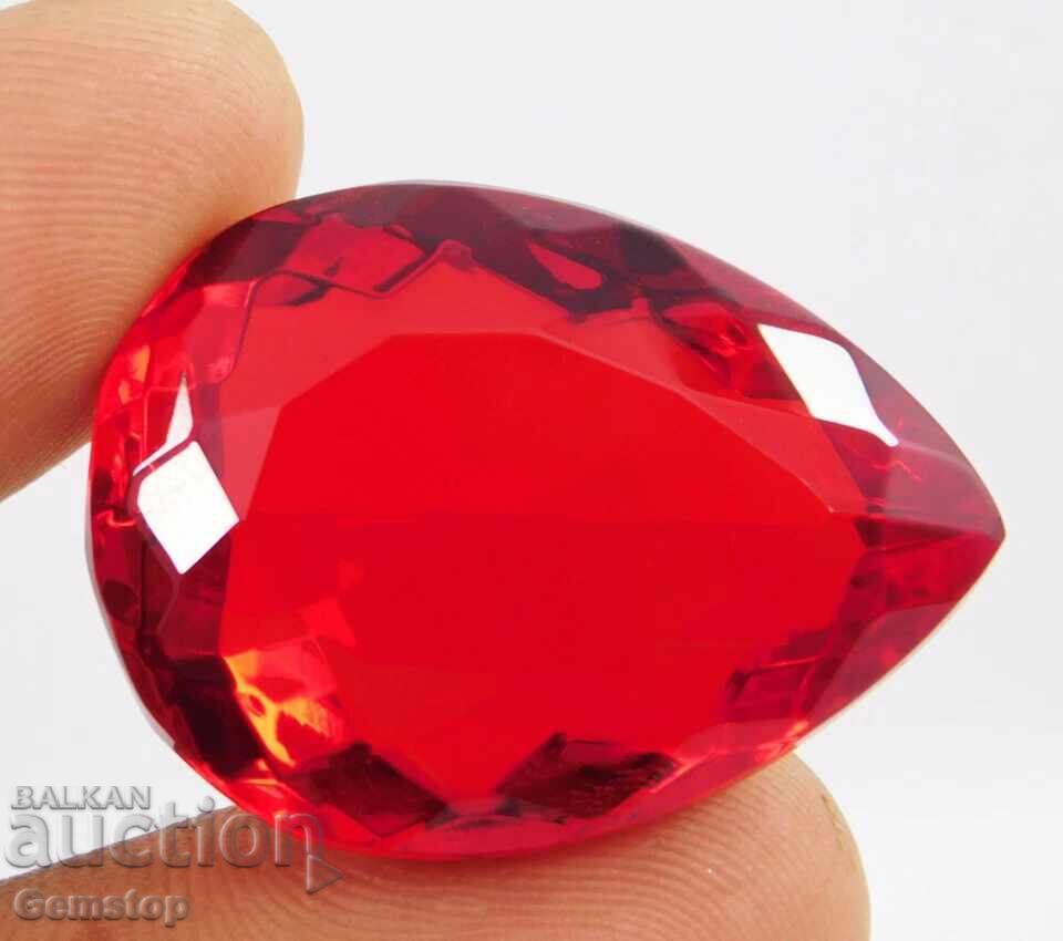 NO RESERVE! 61.40 ct natural pear-shaped topaz with OMGTL cert from 1c! with price € 6.06 | 11.85 BGN