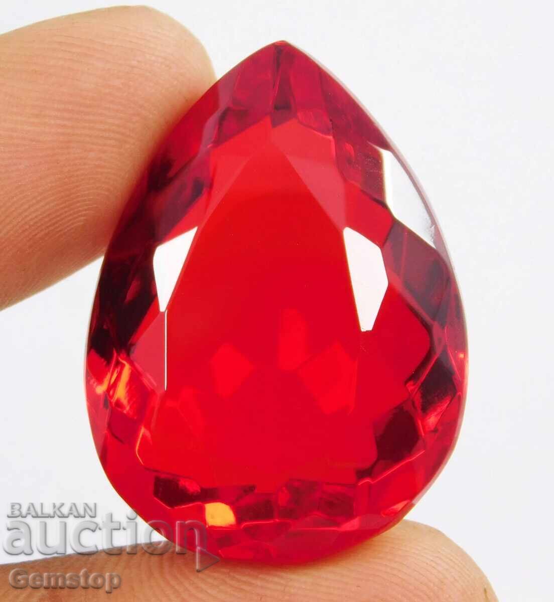 Auction  NO RESERVE! 61.40 ct natural pear-shaped topaz with OMGTL cert from 1c!
