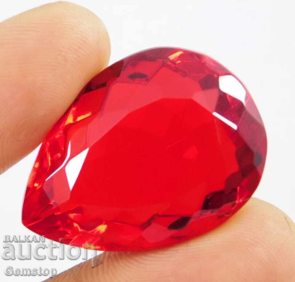 NO RESERVE! 61.40 ct natural pear-shaped topaz with OMGTL cert from 1c! - 6