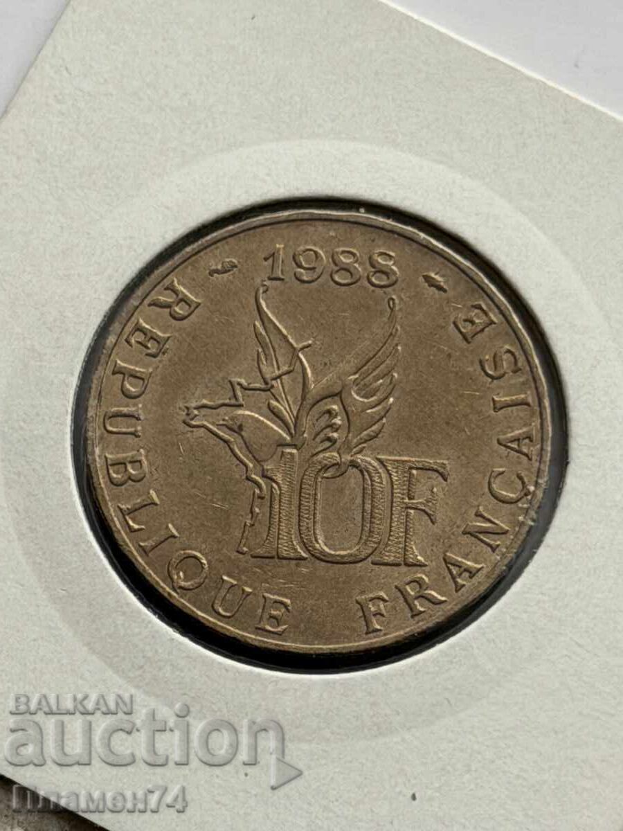 10 Francs 1988 France Roland Garros