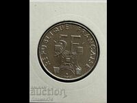 5 франка 1989 Франция Айфеловата кула