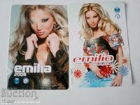 2 pcs Emilia pocket calendars, folk, pop-folk calendar