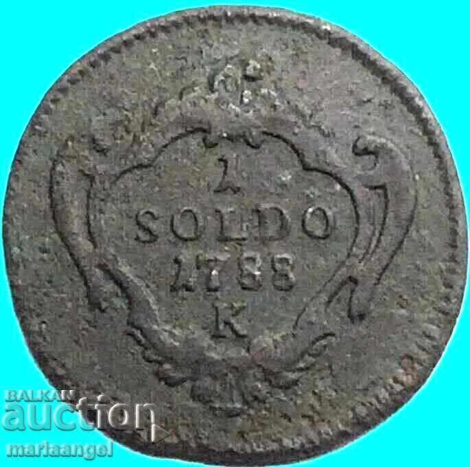 Gorizia 1 soldo 1788 Italy Joseph II of Austria - 7