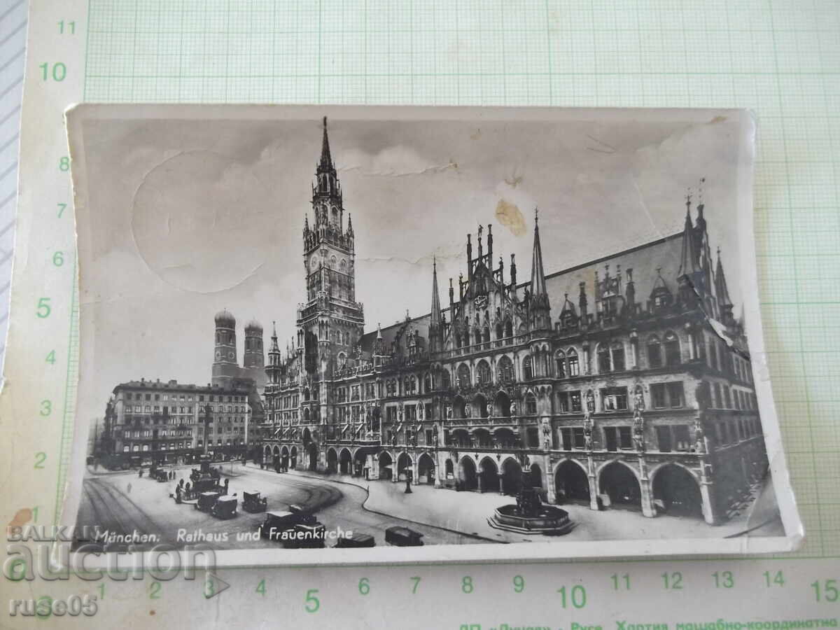 Postcard "München. Rathaus und Frauenkirche"