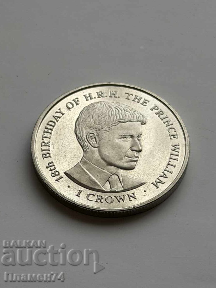 1 crown 2000 Gibraltar Prince William 1 crown 2000 Gibraltar Prince William