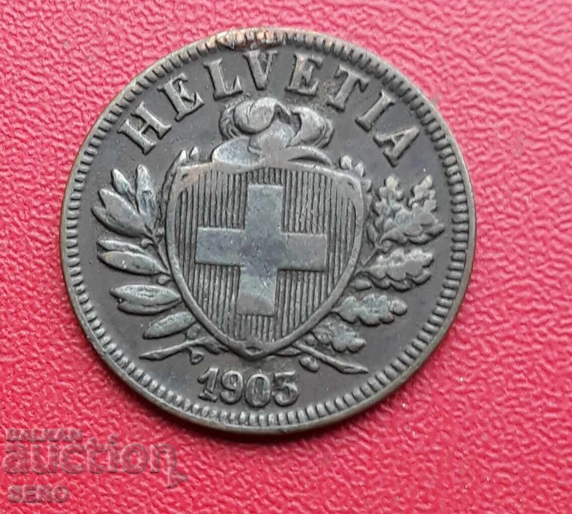 Switzerland-2 rappen 1903 with price € 6.00 | 11.74 BGN