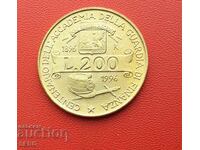 Италия-200 лири 1996-100 год.полицейска академия