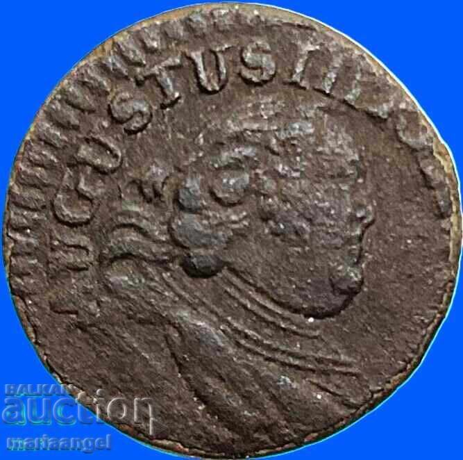 Polonia 1 groș 1753 August cupru - 6 Polonia 1 groș 1753 August cupru - 6