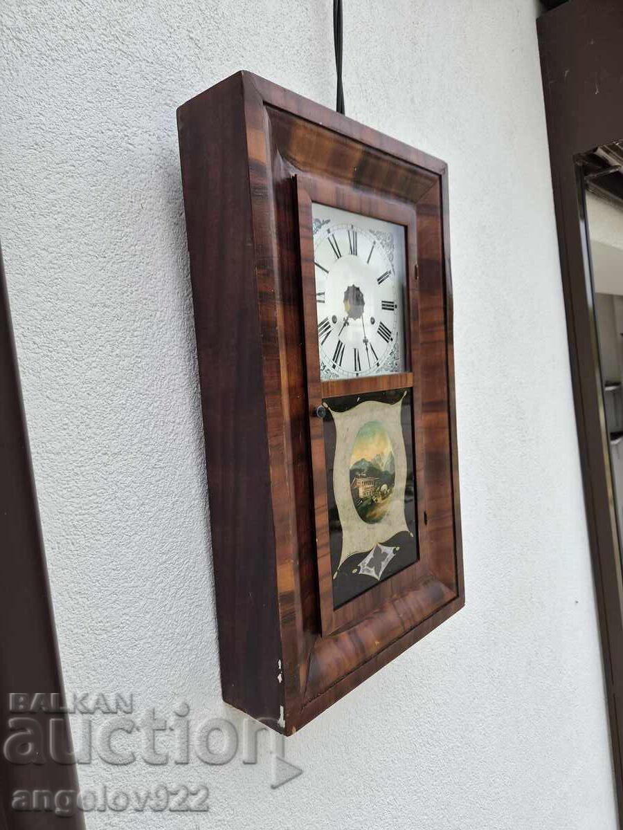 Американски стенен часовник Waterbury Clock Co. - 6
